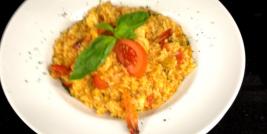 Risotto aux scampis et tomates