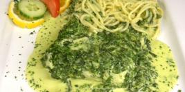 Filet de cabillaud aux épinards à la crème