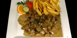 Filet pur aux cèpes de Bordeaux à la crème