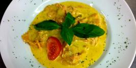 Ravioli au saumon et à la crème