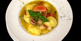 Ravioli aux chicons et aux coquilles Saint-Jacques