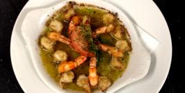 Scampis à l’ail