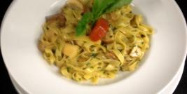 Tagliatelle aux cèpes de Bordeaux à la crème