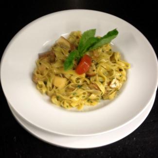 Tagliatelle aux cèpes de Bordeaux à la crème